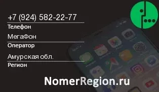 Кто звонил с 9245822277 - регион и оператор